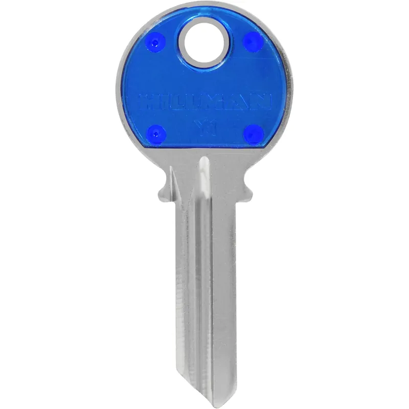 Colorplus Traditional Key House/office Key Blank Single Blue/silver