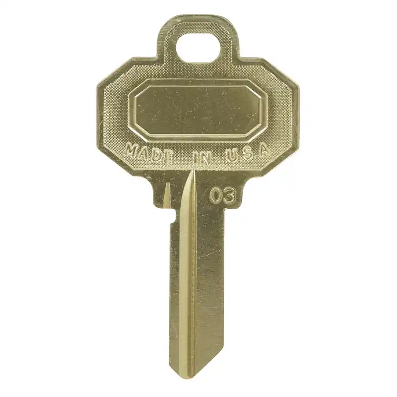 Baldwin House/office Universal Key Blank Single Gold