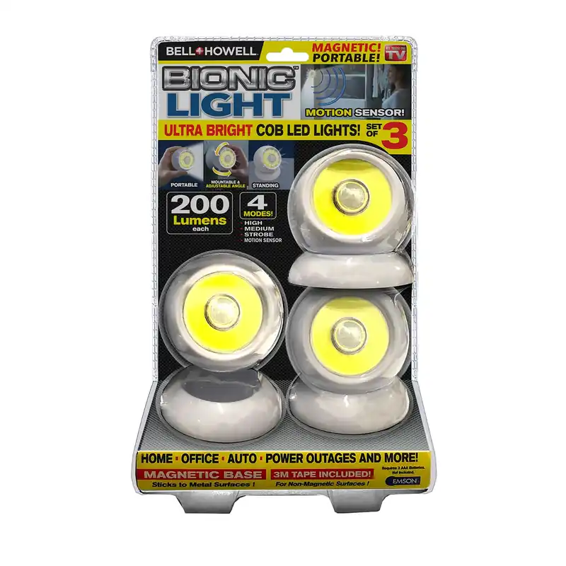 As Seen On Tv 2.95 In. L White Battery Powered Led Accent Light 200 Lm