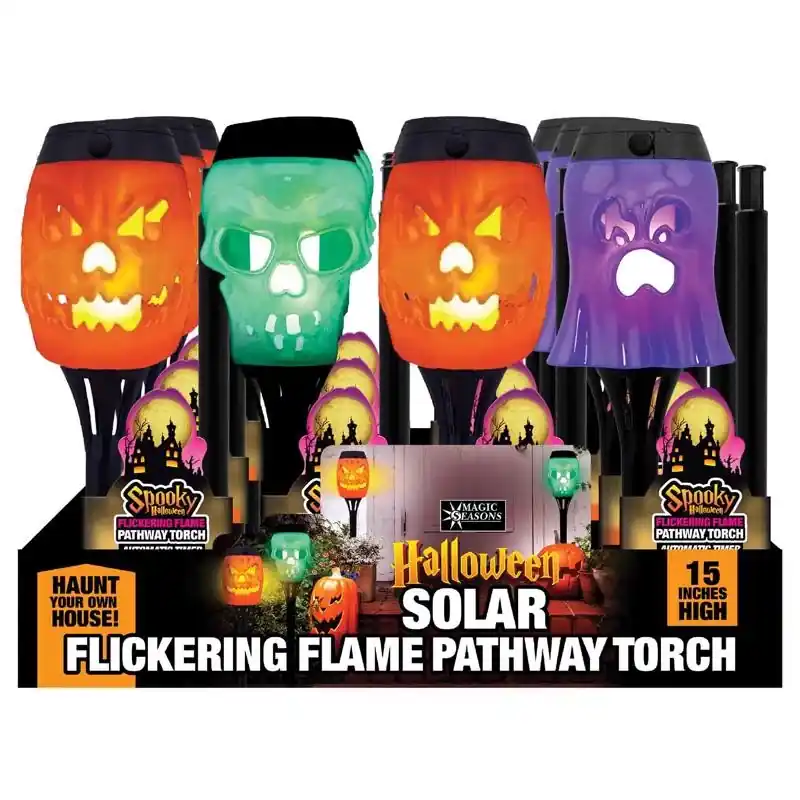 Spooky Halloween Solar Stake Light, 15 In., Assorted