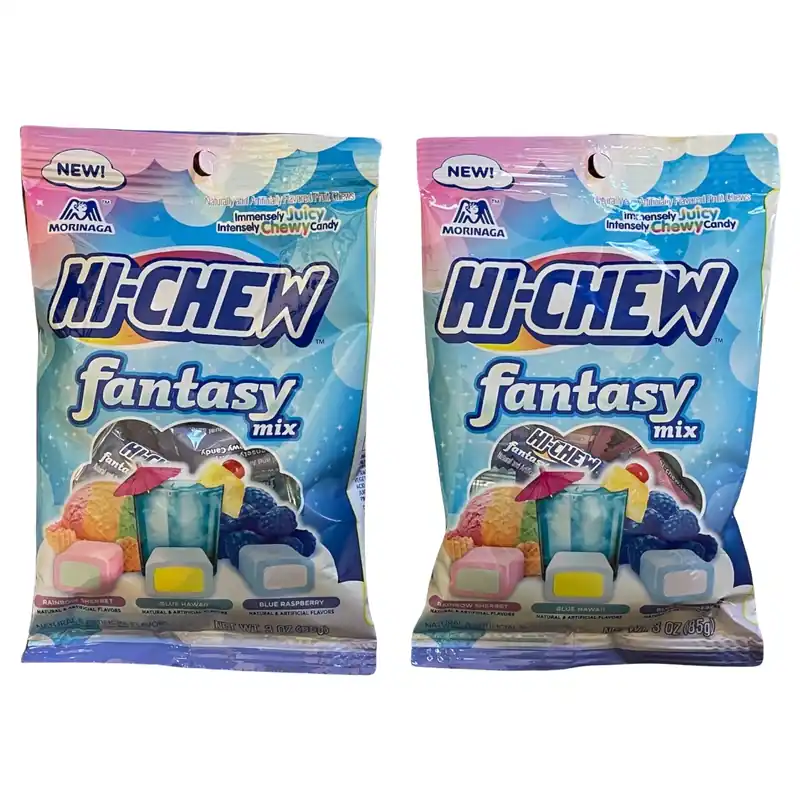 Blue Hawaii/blue Raspberry/rainbow Sherbet Chewy Candy 3 Oz