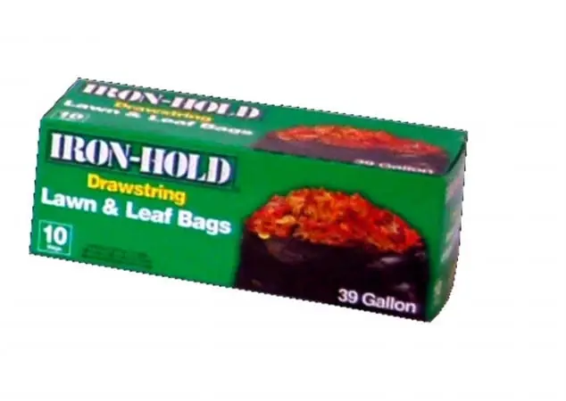 Iron-hold 39 Gal Lawn & Leaf Bags Drawstring 10 Pk