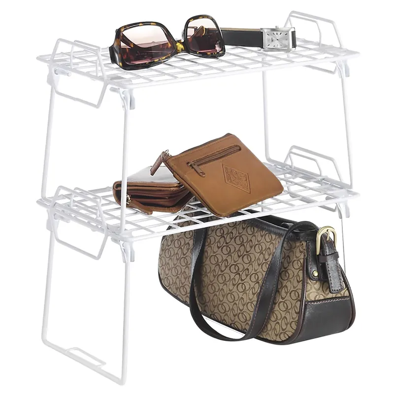 7 In. H X 12.38 In. W X 7 In. L White Stackable Shelf - Model 6023-3812