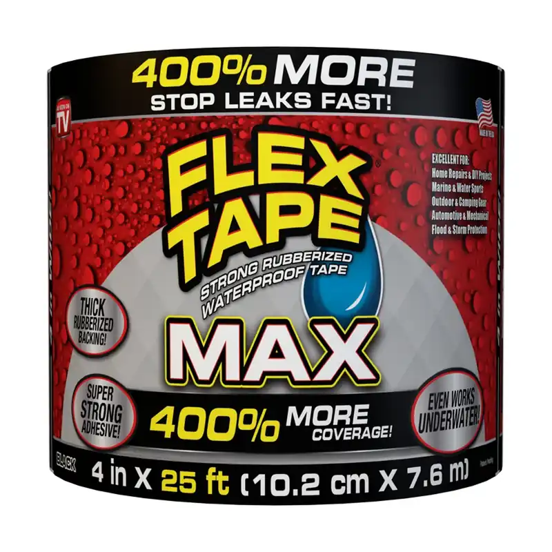 Flex Tape Max, Black, 4 In. X 25 Ft.