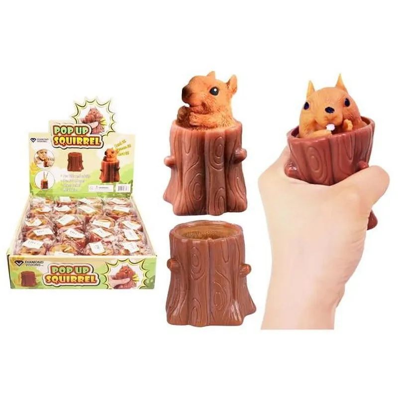 Pop-up Squeeze Toy Brown