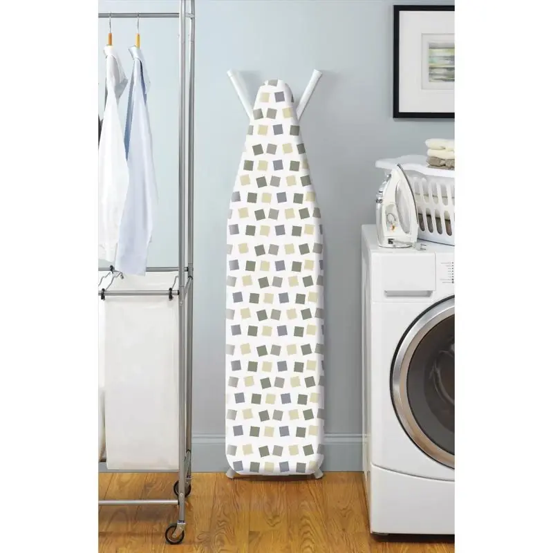 Deluxe Ironing Board Cover And Pad, 10 In. W X 54 In. L, Cotton Assorted