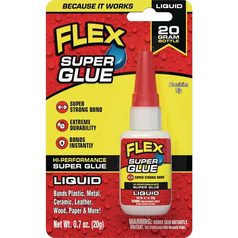 Flex Super Glue Liquid, 20g Bottle
