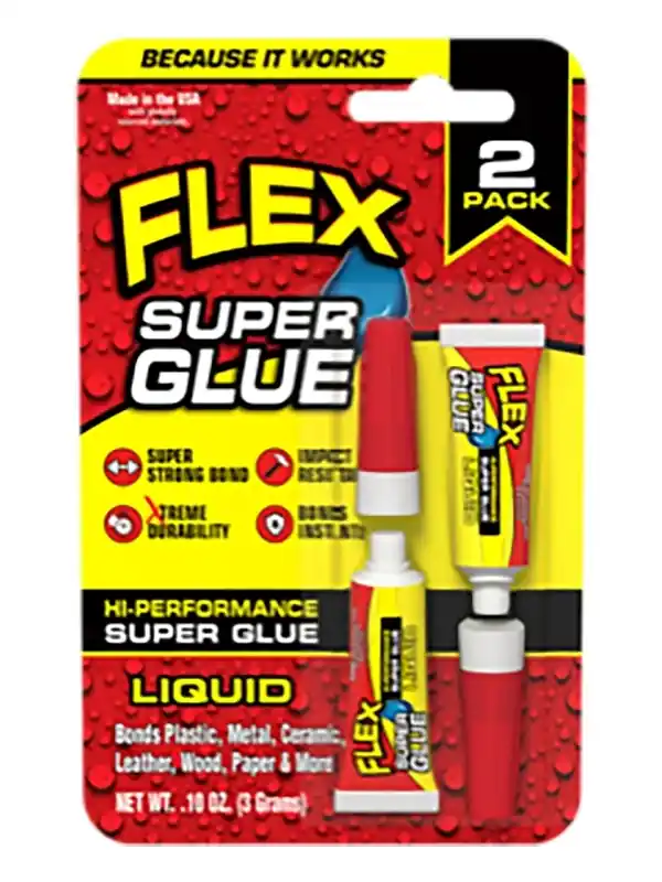 Flex Super Glue Liquid High Strength Clear Super Glue 2 Pk