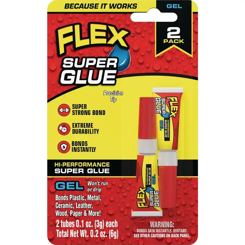 Flex Super Glue Gel High Strength Clear Super Glue 2 Pk