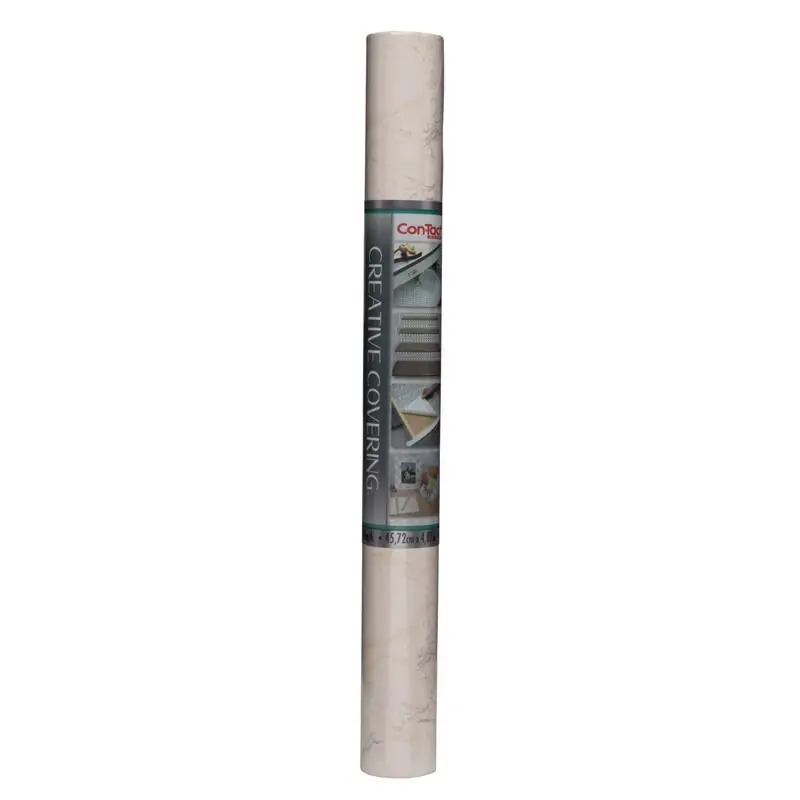 Creative Covering 16 Ft. L X 18 In. W Beige Self-adhesive Shelf Liner