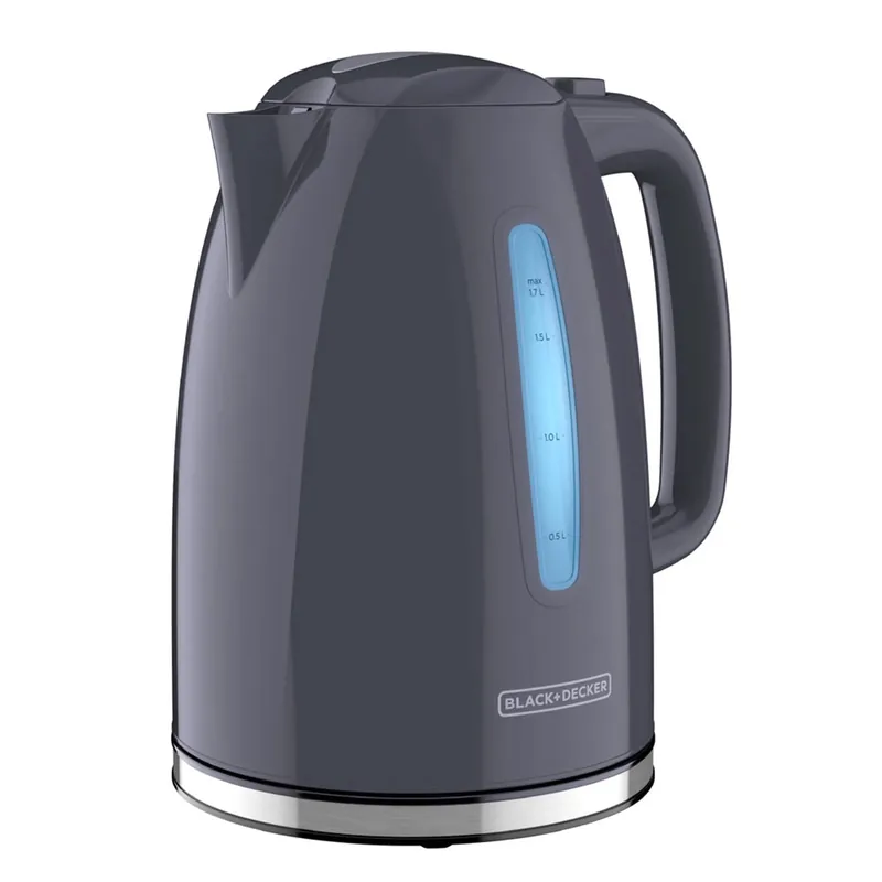 Electric Kettle, Black, 1.7-liter Capacity