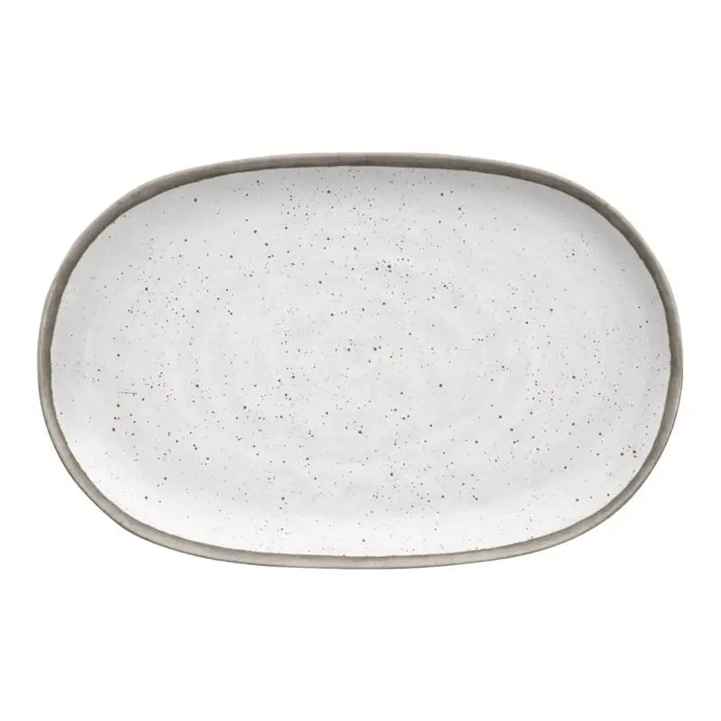 Gray/white Melamine Kiln Platter 1 Each