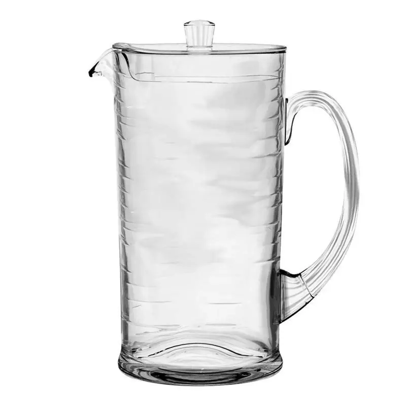 Clear Plastic Cordoba Pitcher With Lid 1 Pk