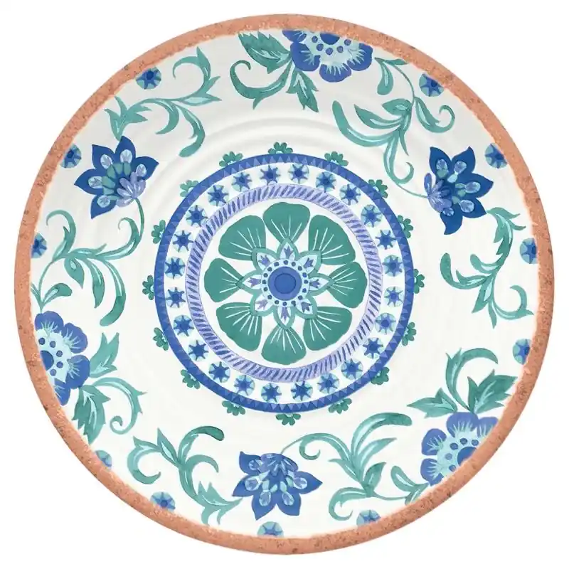 Multicolored Melamine Artisan Salad Plate 1 Each