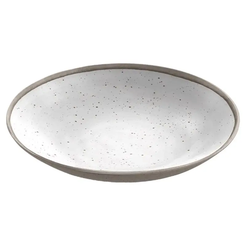 Gray/white Melamine Kiln Low Bowl 1 Each
