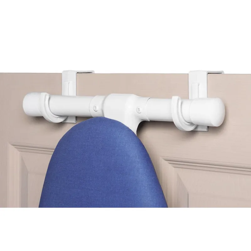 3 In. L White Plastic Ironing Board Hooks 10 Lb. Cap. 2 Pk