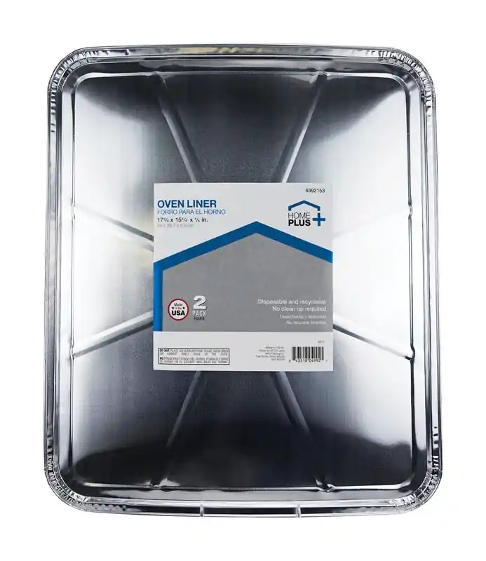Durable Foil 15-1/4 In. W X 17-3/4 In. L Oven Liner Silver 2 Pk