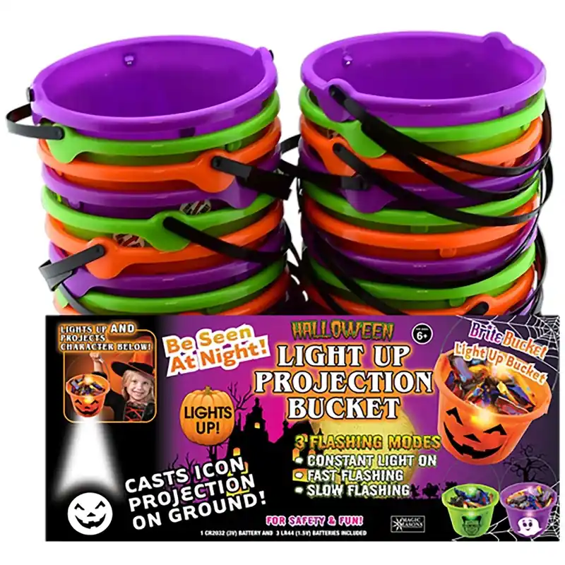 Light Up Projection Bucket 1 Pk