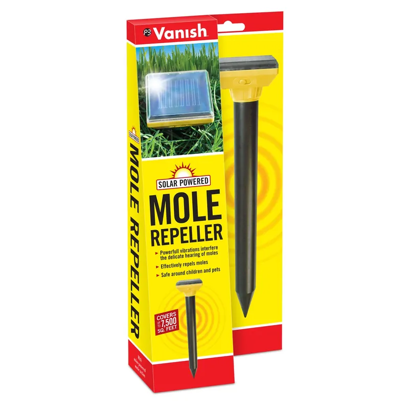 Solar-powered Sonic Spike Repeller For Gophers And Moles - Model P7970
