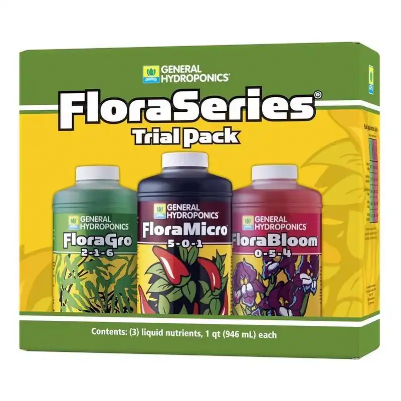 Flora Series Hydroponic Nutrient System – All‑stage Plant Food