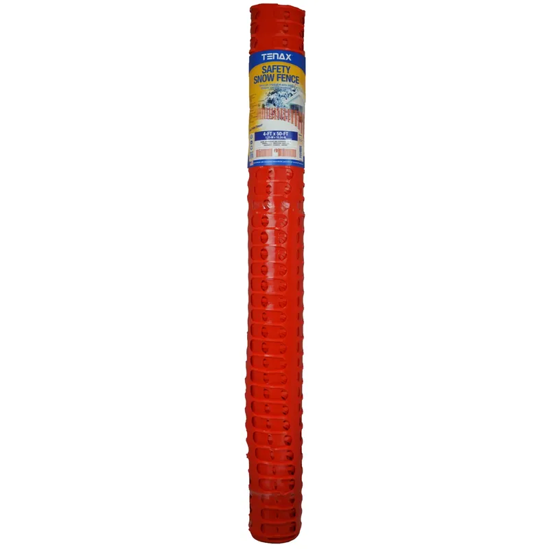Saf-t-sno 4 Ft. H X 50 Ft. L Polyethylene Snow Safety Fence, Orange