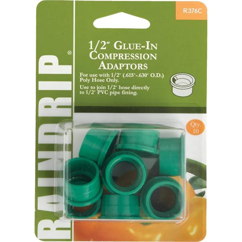 1/2 In. Compression Drip Irrigation Adapter 1 Pk
