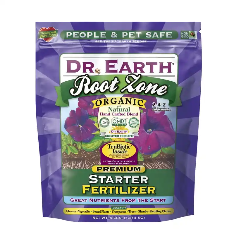 Root Zone Starter Organic Fertilizer, 2-4-2, 4 Lb. Bag