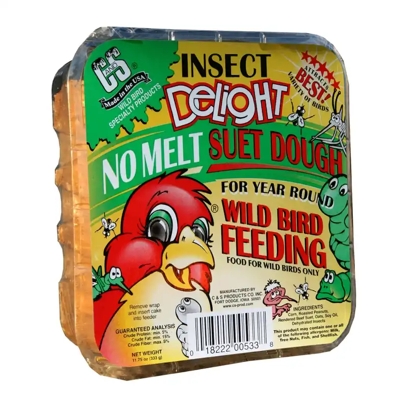 Insect Delight Assorted Species Beef Suet Wild Bird Food 11.75 Oz