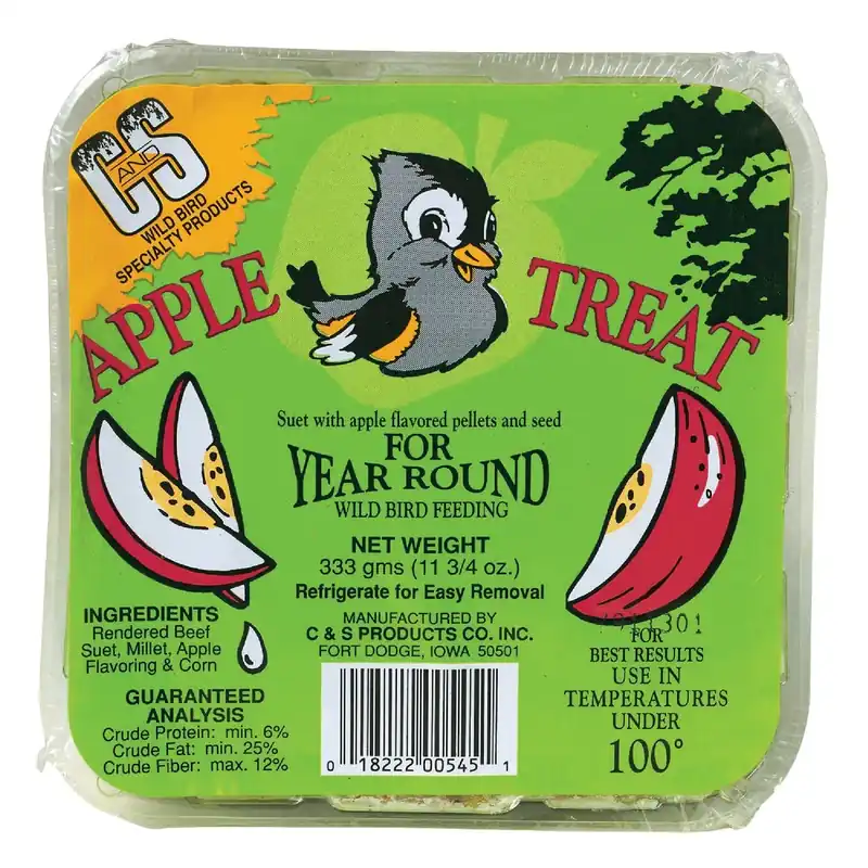 Apple Treat Suet Cake, 11.75-oz.