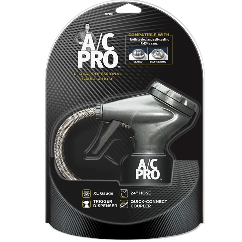 R134a Professional Gauge And Hose With 24" Hose And Quick-connect Coupler