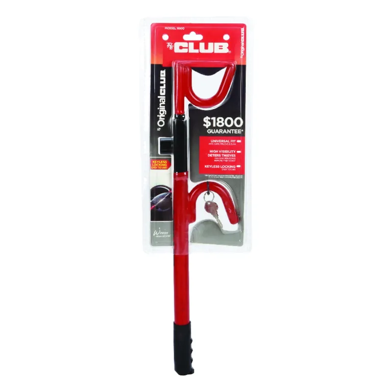 Red Steering Wheel Lock For Fit Most Vehicles 1 Pk