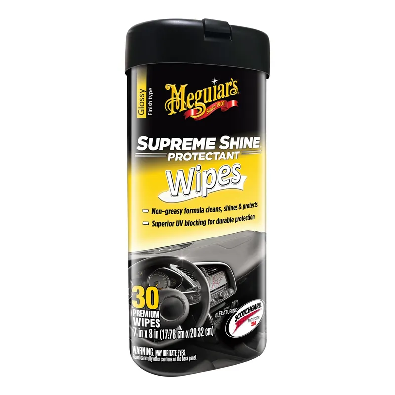 Supreme Shine Plastic/rubber/vinyl Protectant Wipes 30 Ct