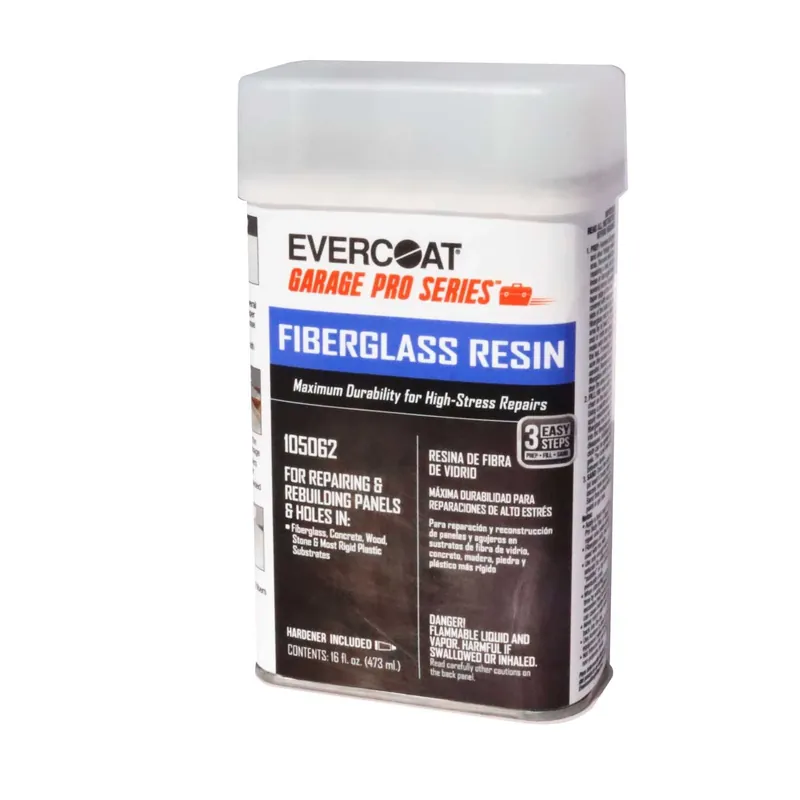 Garage Pro Series Fiberglass Resin 16 Oz For Auto Body Repair