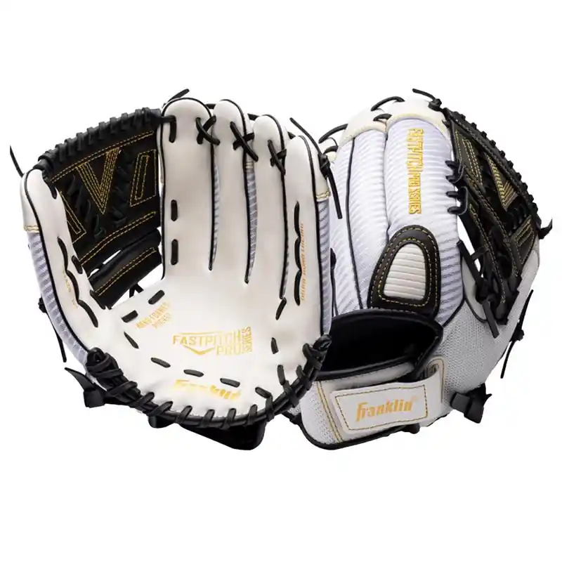 Proseries Black/white Pvc Right-handed Softball Glove 12 In. 1 Pk