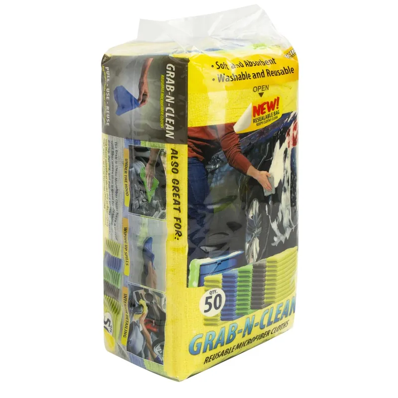 11.5 In. L X 11.5 In. W Microfiber Cleaning Cloth 50 Pk