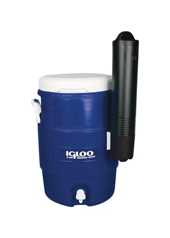 Blue/white 5 Gallon Water Cooler With Cup Dispenser Model 42026