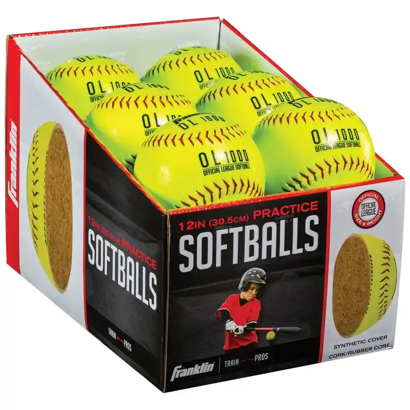 Yellow Synthetic Softballs 12 In. 1 Pk