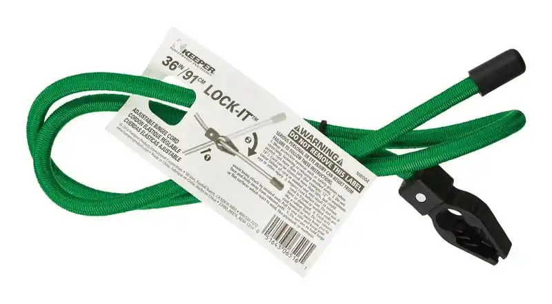Lock-it Green Adjustable Bungee Cord 36 In. L X 0.5 In. 1 Pk