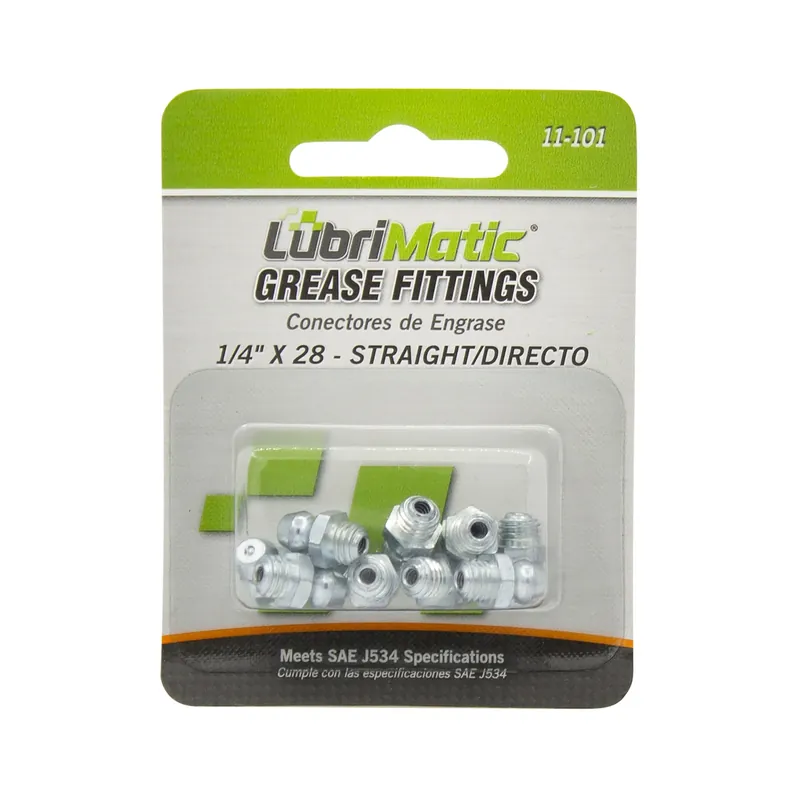 Straight Grease Fittings 10 Pk