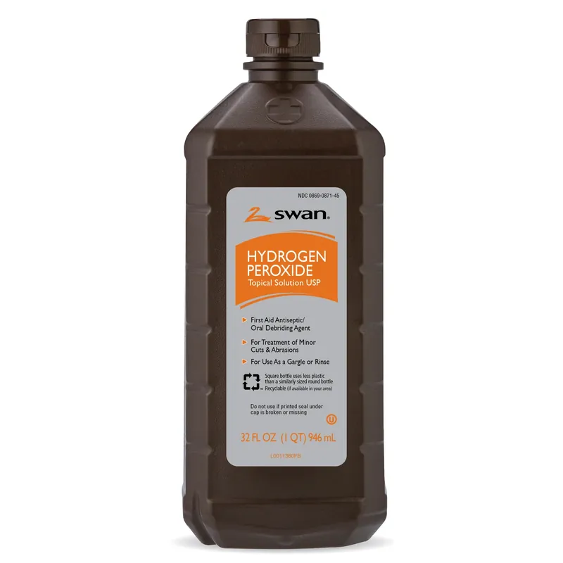 Clear Hydrogen Peroxide 32 Oz