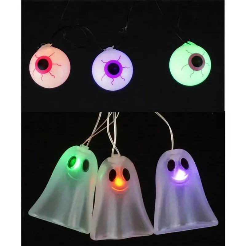 Warm White Led Prelit Ghost & Eyeball Lights