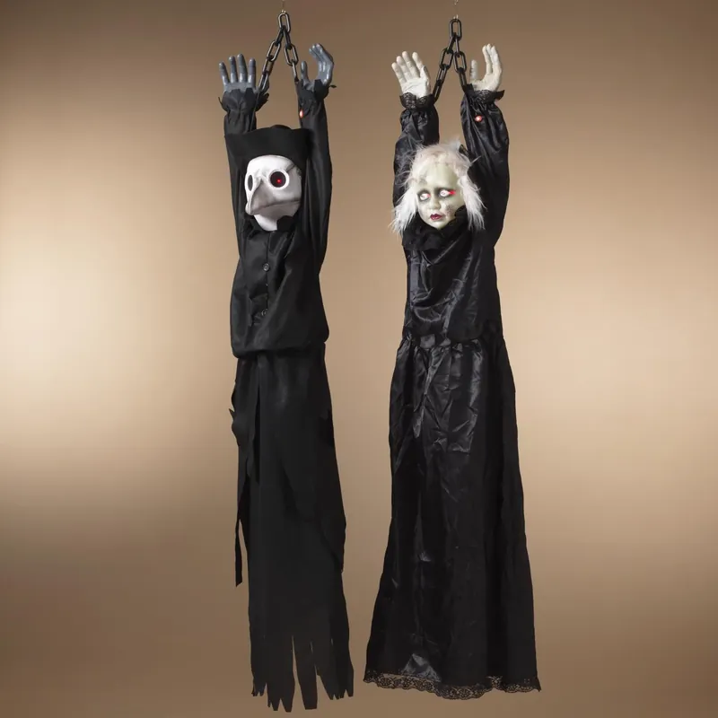 53 In. Lighted Animated Hanging Figurine Halloween Decor