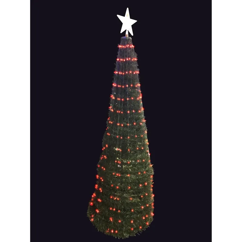 Led Multi Color 4 Ft. Pop Up Christmas Tree Yard Decor