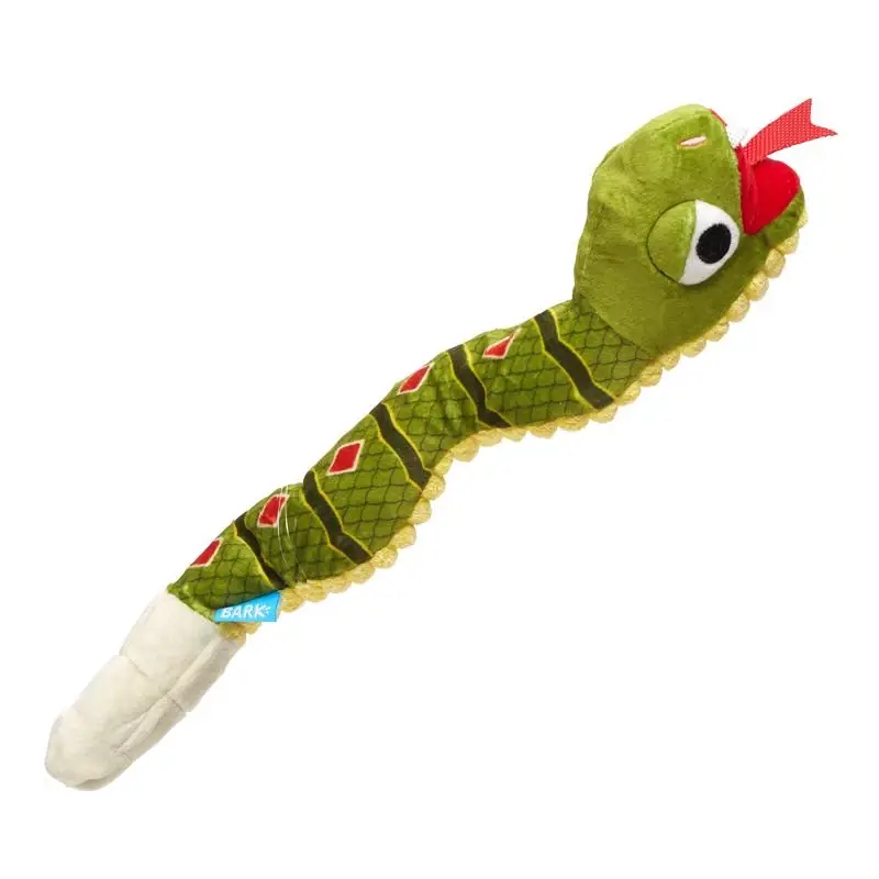 For Dog Multicolored Plush Snake Dog Toy 1 Pk