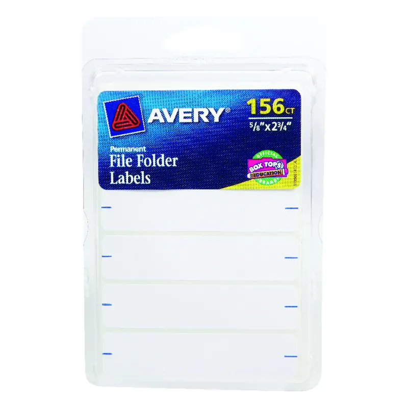 White Tabbed File Folder 156 Pk