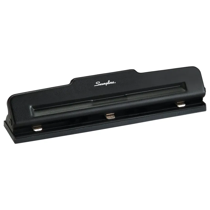 Light-duty 10 Sheet Capacity 2 Or 3 Hole Paper Punch Black A7074015k