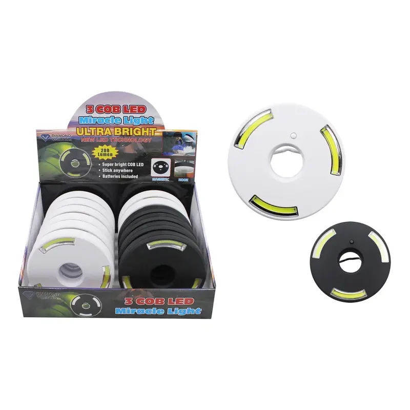3 Cob 200 Lm Assorted Led Flashlight Aa Battery