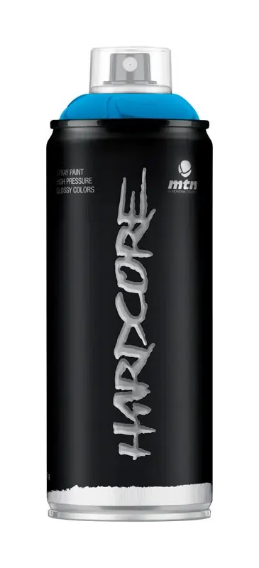 Hardcore Gloss Electric Blue Spray Paint 11 Oz - All Purpose, Uv & Water Resistant