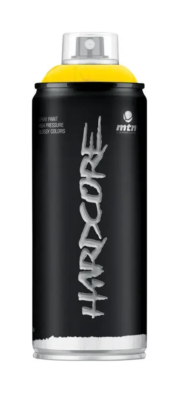 Hardcore Gloss Light Yellow Spray Paint 11 Oz - All Purpose, Uv & Water Resistant
