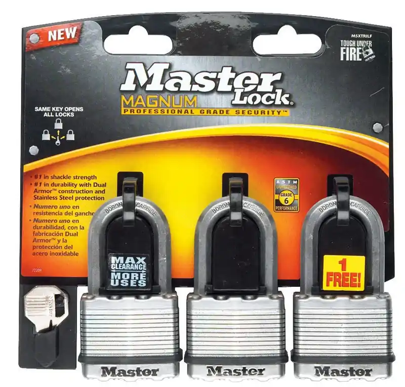 Magnum 3.56 In. H X 2 In. W X 2 In. L Laminated Steel Dual Ball Bearing Locking Weather-